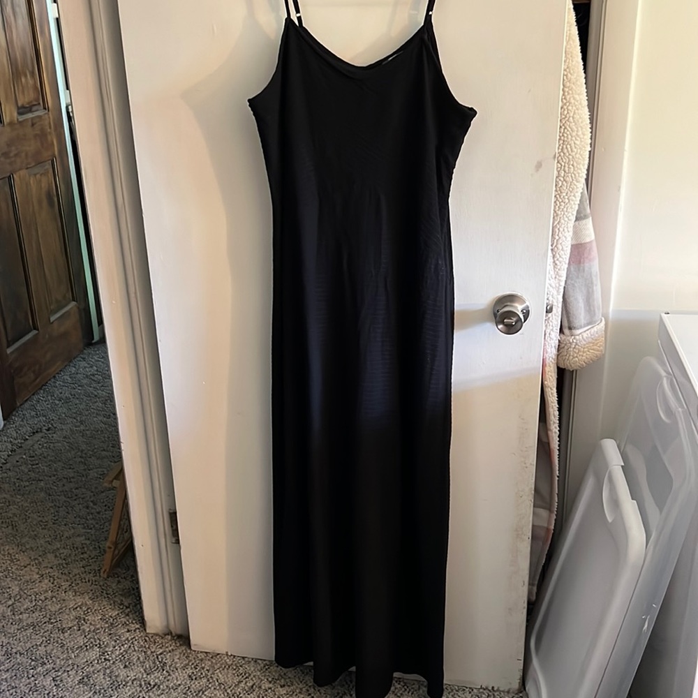 Black maxi dress